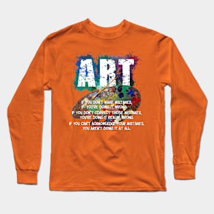 Art - Mistakes Long Sleeve T-Shirt